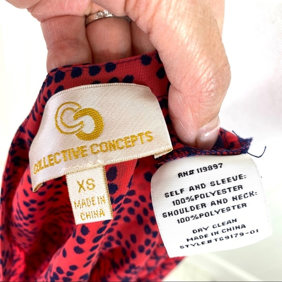 Collective Concepts Stitch Fix Chiffon Hi-Lo Tunic - Picture 6 of 8